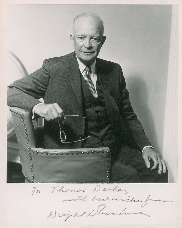 Lot 111 Dwight D. Eisenhower Signed Photograph