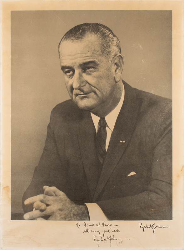 Lot 137 Lyndon B. Johnson Signed Photograph