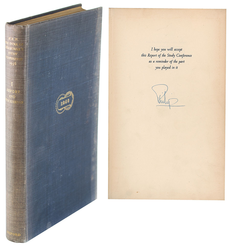 Lot 408 Prince Philip Book