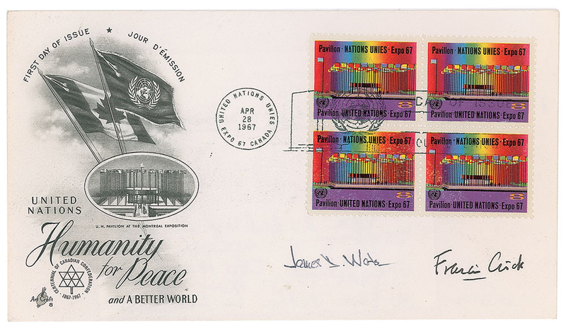 Lot 338 DNA: Crick and Watson First Day Cover