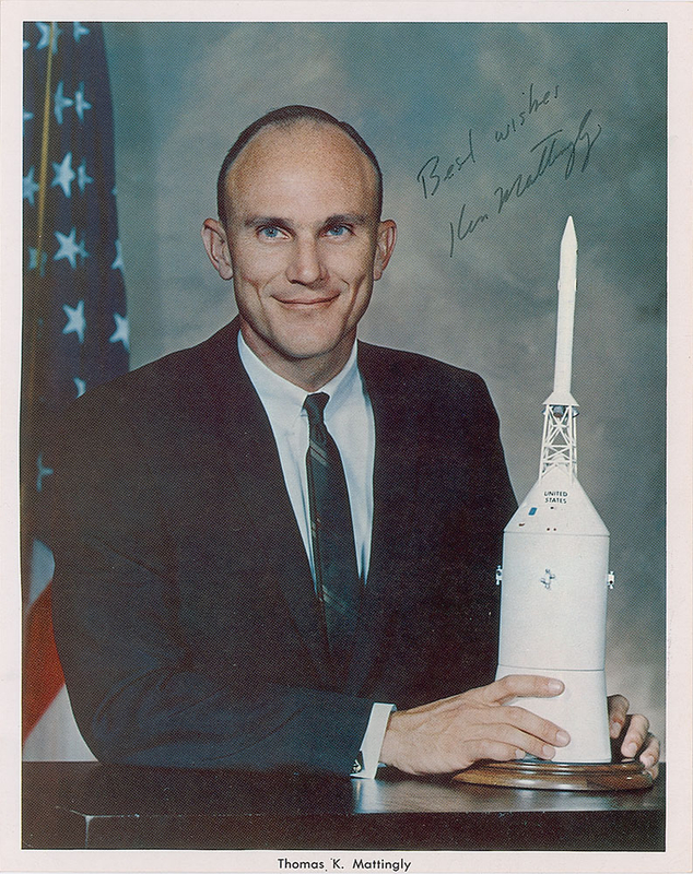 Lot 597 Ken Mattingly Signed Photograph