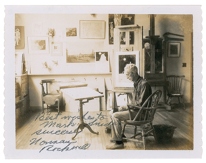 Lot 658 Norman Rockwell Signed Photograph