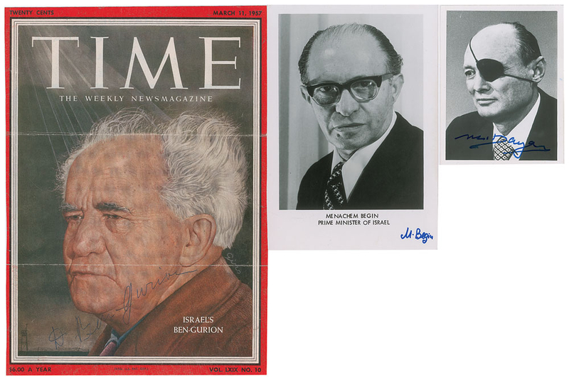 Lot 365 Israeli Leaders Signed Photographs