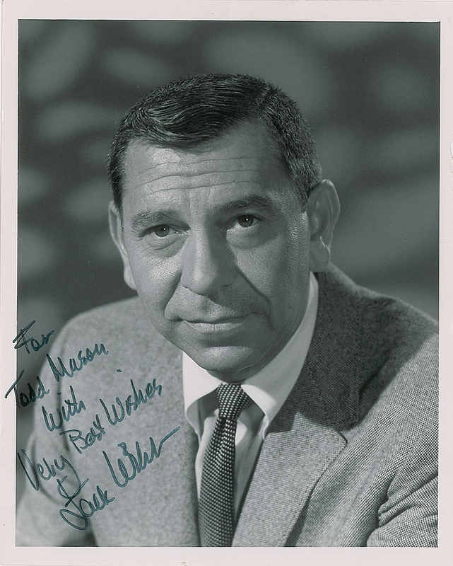Lot 983 Jack Webb Signed Photograph