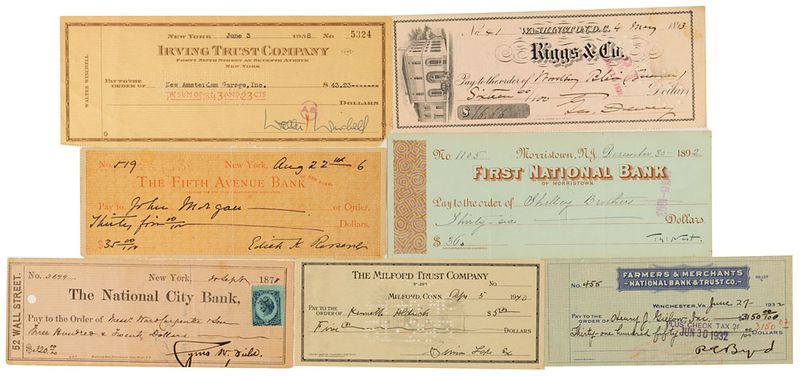 Lot 398 Notables Checks