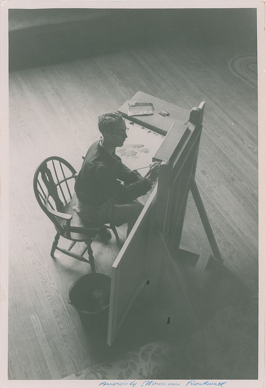 Lot 640 Norman Rockwell Signed Photograph