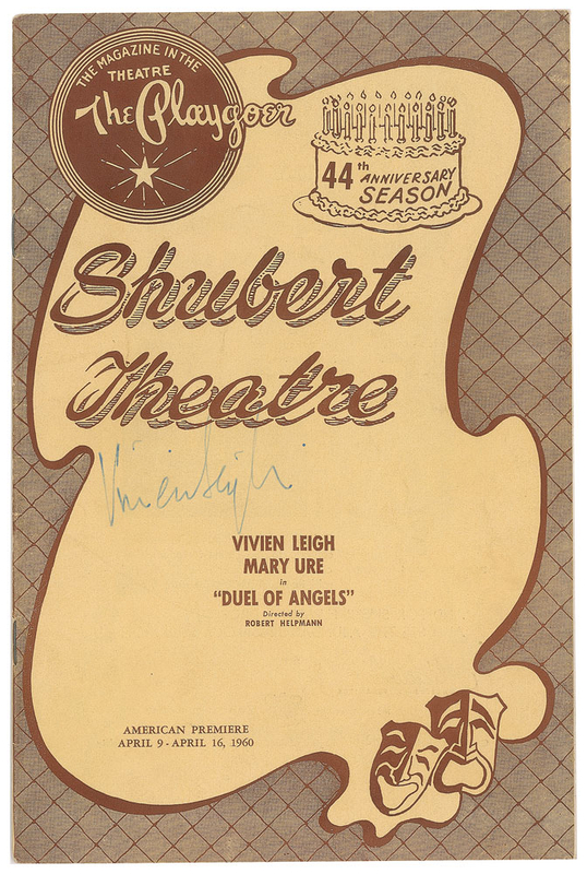 Lot 936 Vivien Leigh Program