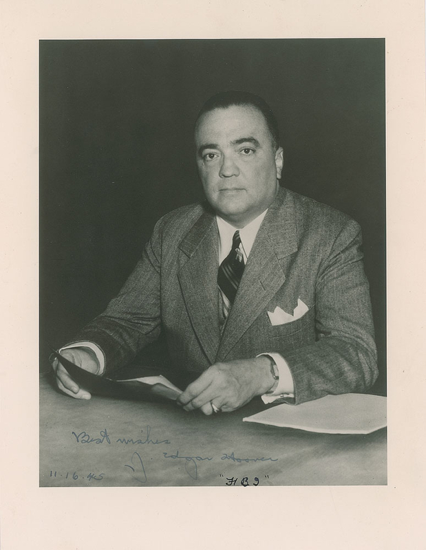 Lot 361 J. Edgar Hoover