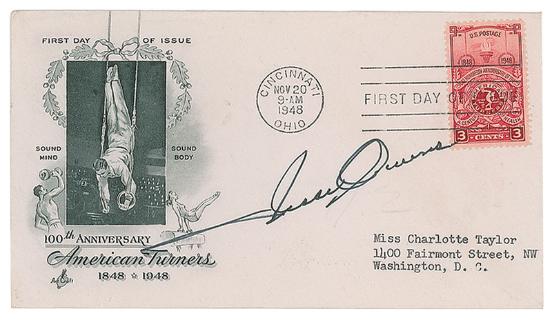 Lot 1037 Jesse Owens First Day Cover