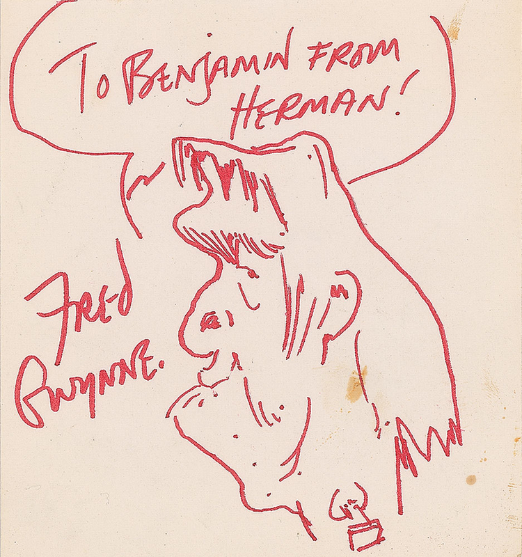 Lot 960 The Munsters: Fred Gwynne Sketch