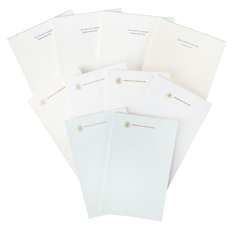 Lot 186 White House and Air Force One Stationery