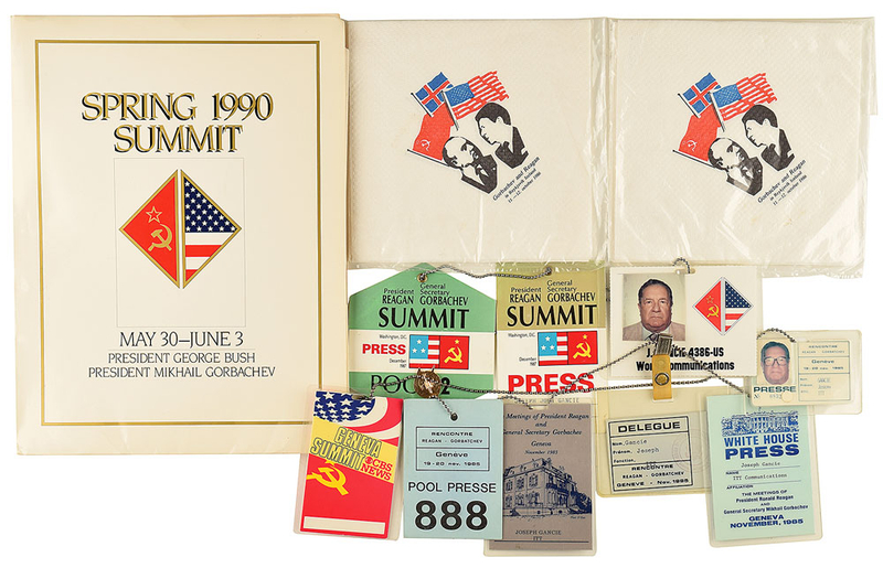 Lot 168 Ronald Reagan, George Bush, and Mikhail Gorbachev Group Lot