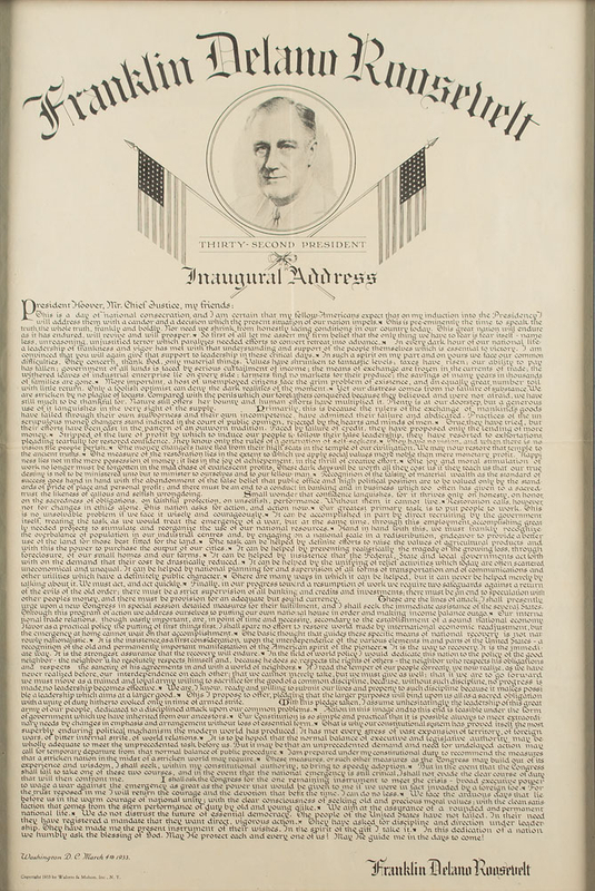 Lot 171 Franklin D. Roosevelt Print