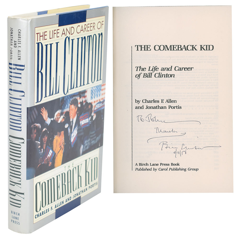 Lot 99 Bill Clinton Book