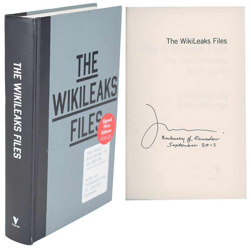 Lot 310 Julian Assange Book