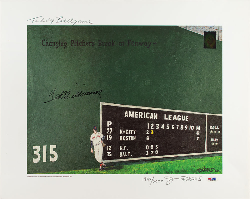 Lot 1060 Ted Williams Print