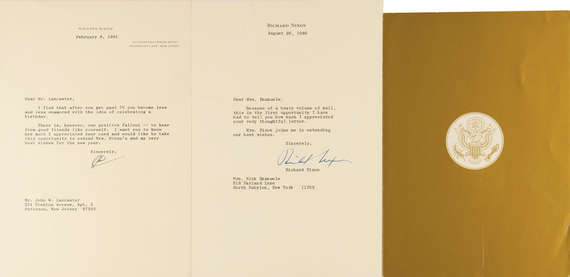Lot 148 Richard Nixon