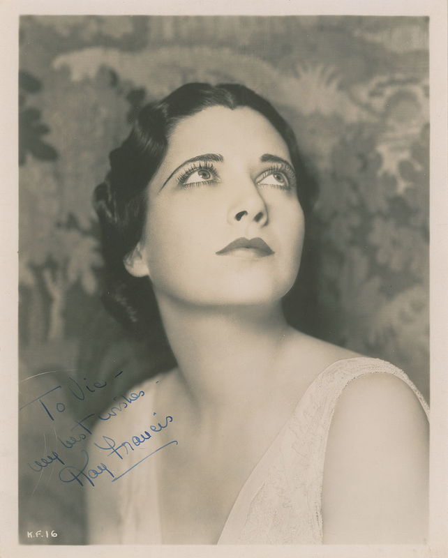 Lot 918 Kay Francis Signed Photograph