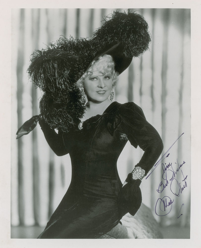 Lot 984 Mae West Signed Photograph
