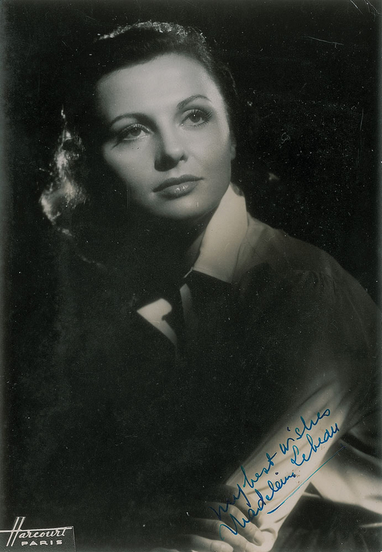 Lot 899 Casablanca: Madeleine Lebeau Signed Photograph