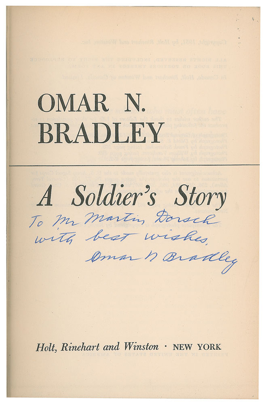 Lot 505 Omar Bradley Book
