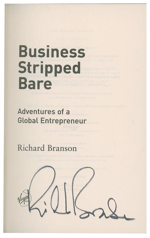 Lot 321 Richard Branson and Andrew Grove Books