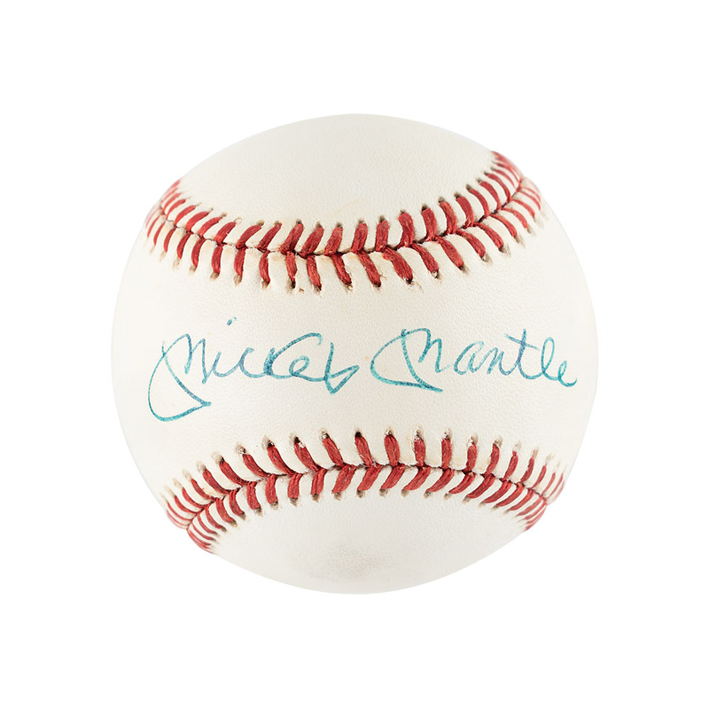 Lot 1024 Mickey Mantle Baseball