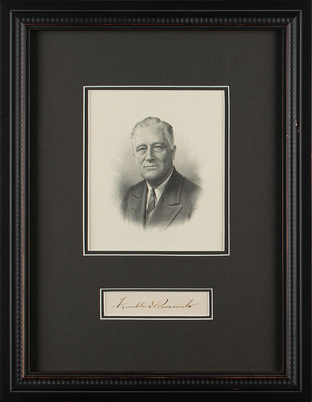 Lot 176 Franklin D. Roosevelt Signature