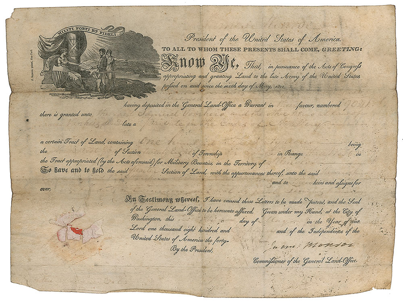 Lot 145 James Monroe Signed Document
