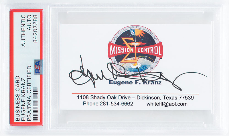 Lot 466 Gene Kranz Business Card