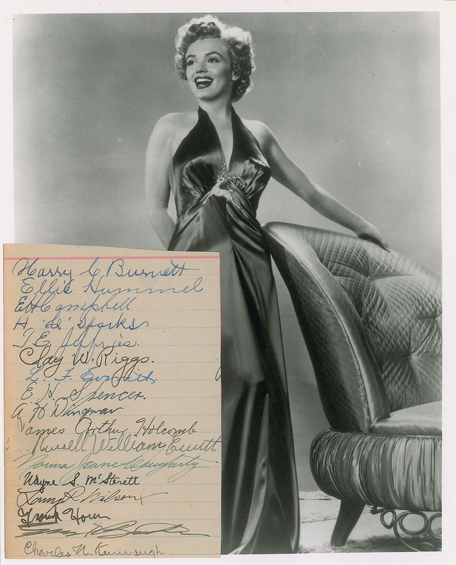 Lot 873 Marilyn Monroe: Super early 1940s 