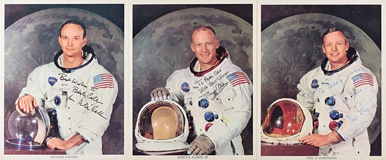 Lot 560 Apollo 11 Signed Photographs