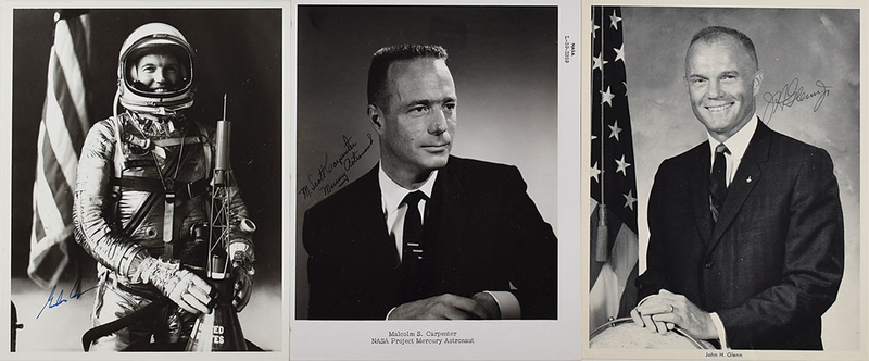 Lot 599 Mercury Astronauts Signed Photographs