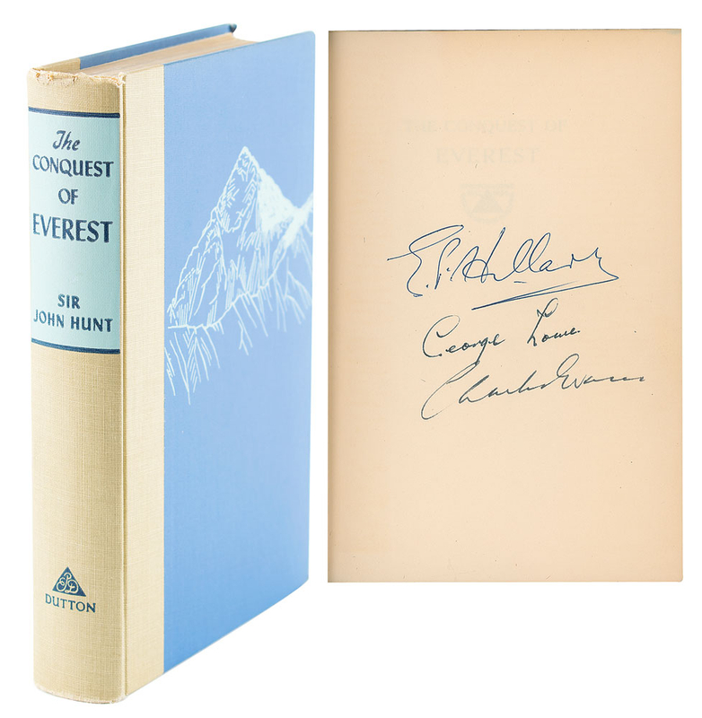 Lot 345 Everest: Hillary, Lowe, and Evans Book