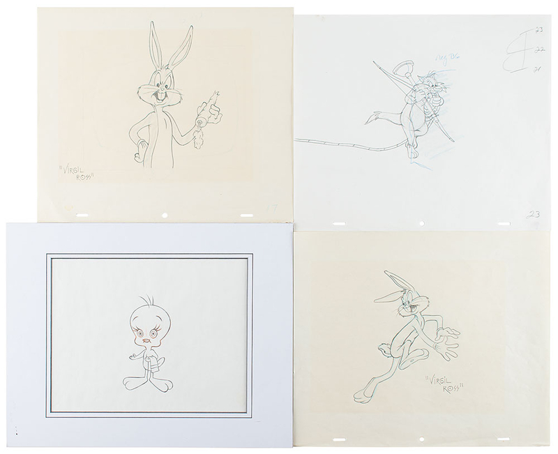 Lot 686 Looney Tunes Production Drawings
