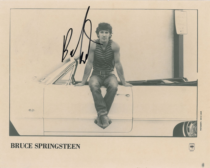 Lot 839 Bruce Springsteen Signed Photograph