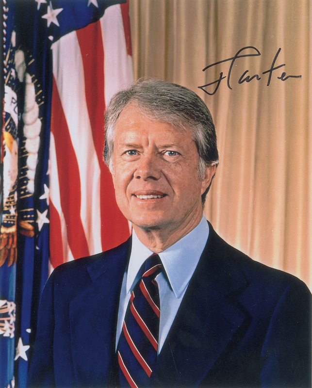 Lot 92 Jimmy Carter Signed Photograph