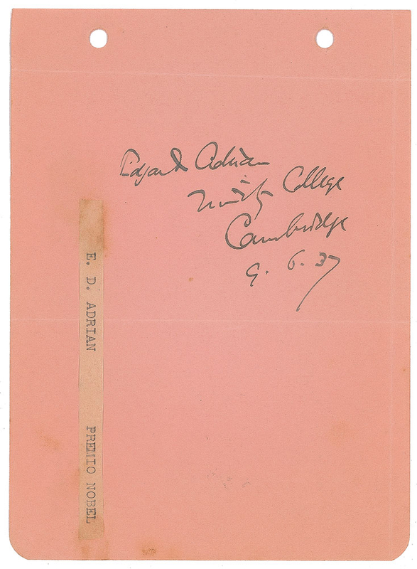 Lot 395 Nobel Prize in Physiology or Medicine: 1932 Signatures