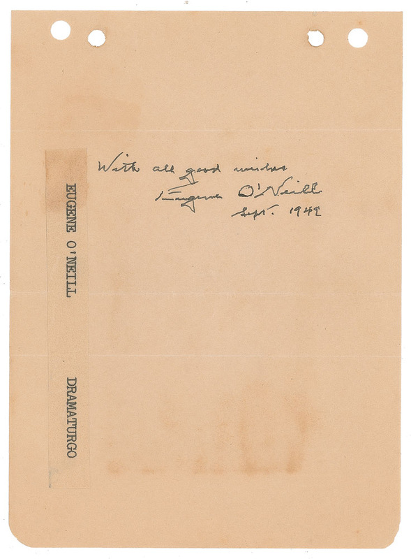 Lot 744 Eugene O'Neill