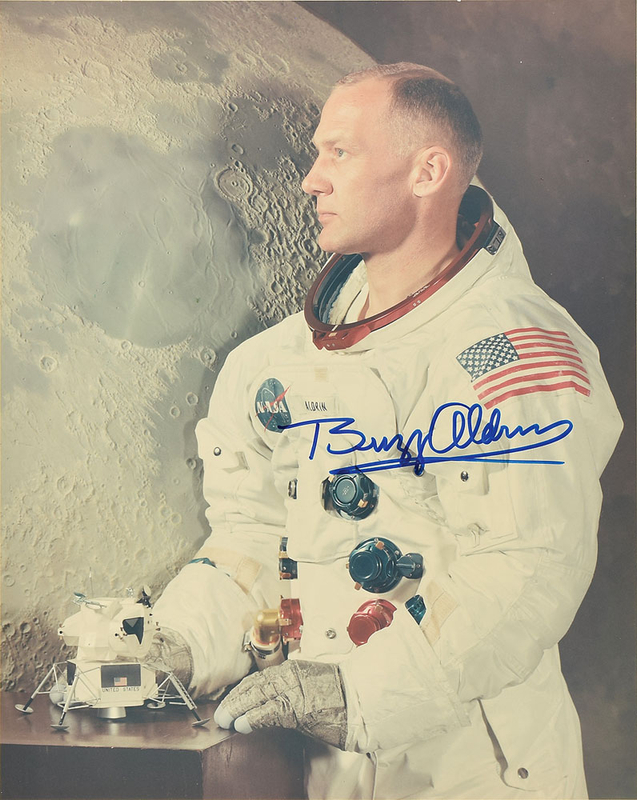 Lot 568 Buzz Aldrin Signed Photograph