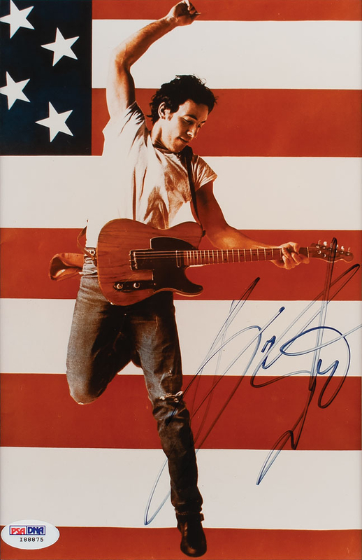 Lot 837 Bruce Springsteen Signed Photograph