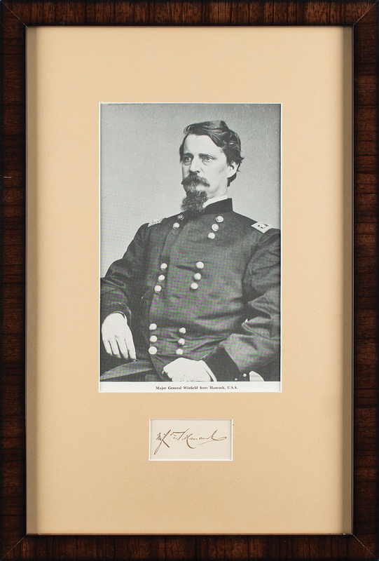 Lot 522 Winfield Scott Hancock Signature