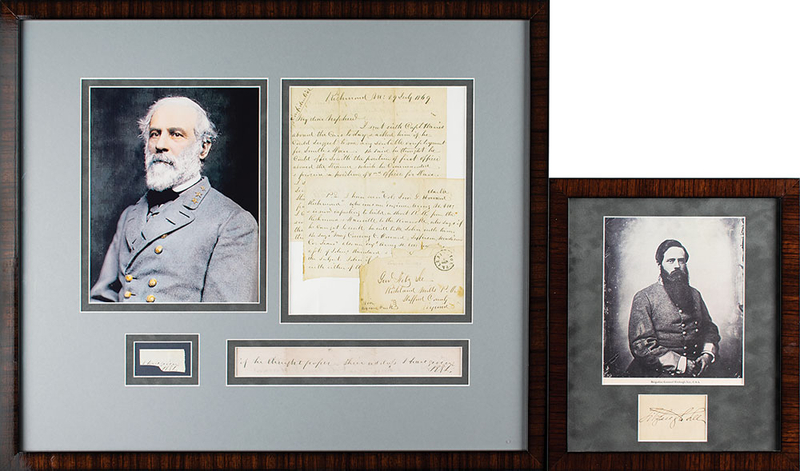 Lot 491 Robert E. Lee Signature