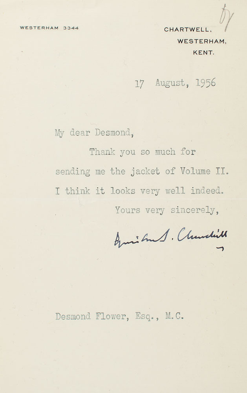 Lot 285 Winston Churchill Typed Letter Signed