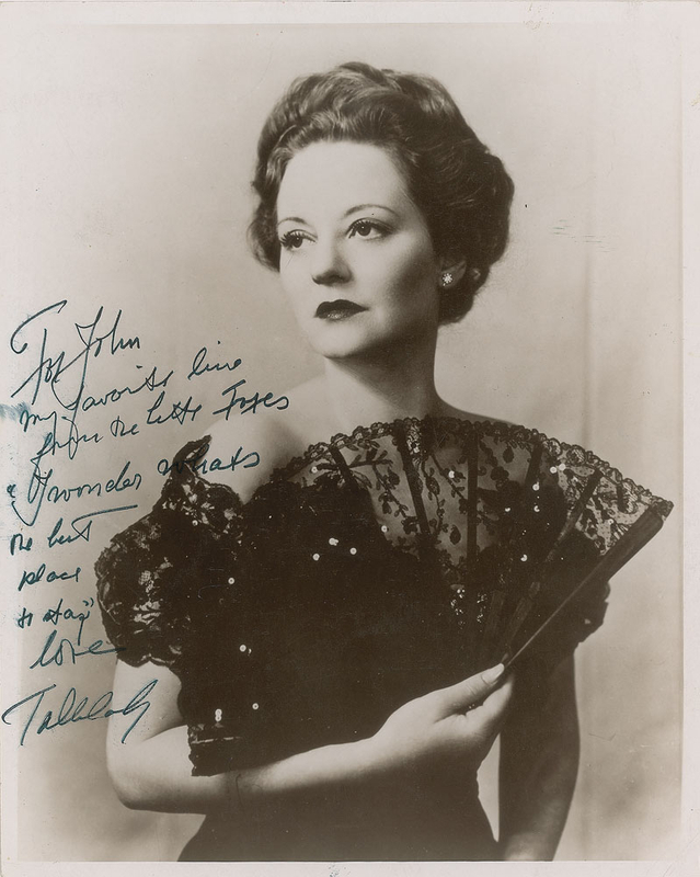 Lot 889 Tallulah Bankhead