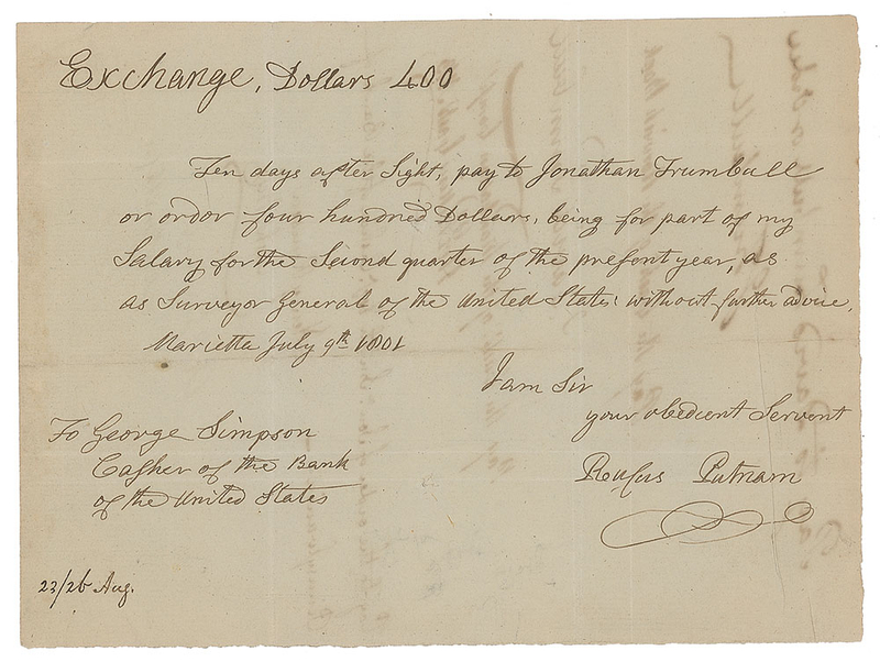 Lot 485 Rufus Putnam: The 'Father of the Northwest Territory'
