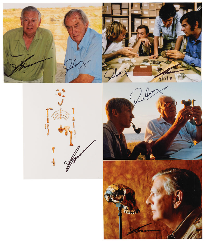 Lot 382 Richard Leakey and Donald Johanson Signed Photographs