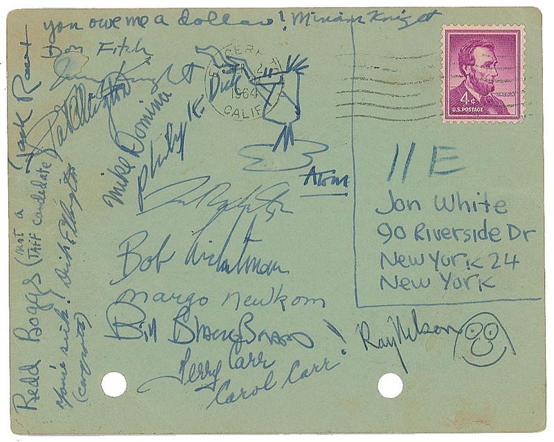 Lot 708 Philip K. Dick: Dick signs with others at the 22nd National Science Fiction Convention