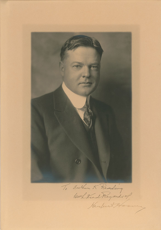 Lot 59 Herbert Hoover Signed Photograph