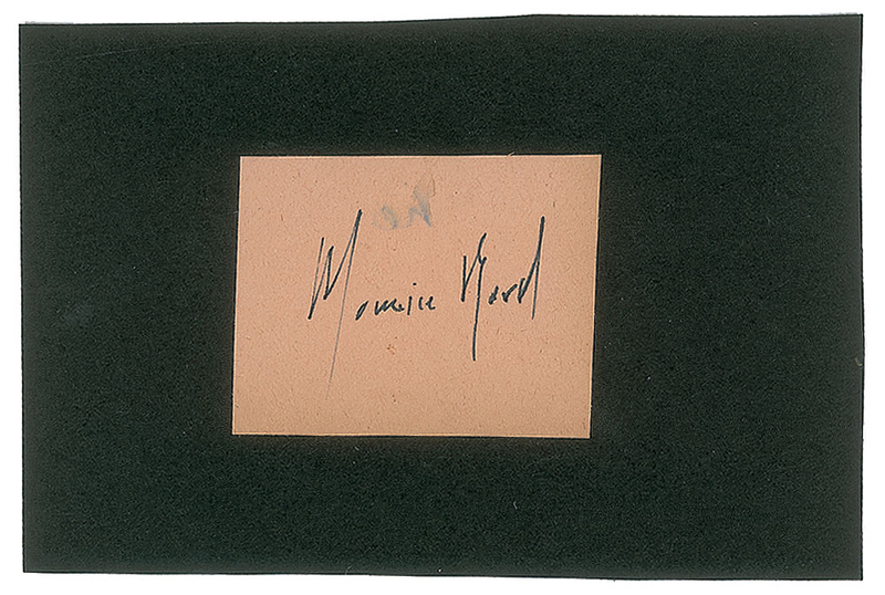 Lot 765 Maurice Ravel Signature